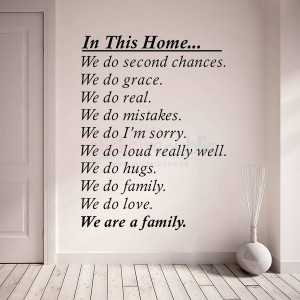 We are a Family Words and Quotes Wall Sticker