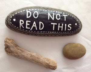 Hand painted rock stone with quote / by StudioCreARTiv on Etsy, €9 ...