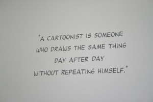 Charles Schulz quote on the wall