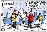 Hilarious cartoon about super bowl XLVIII being outside in the New ...