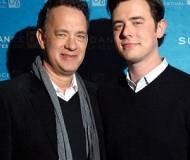 Colin Hanks with his father