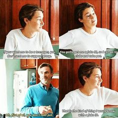 This scene was on the book, and hazel was talking to her mom on the ...