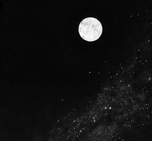 art girl quote lonely anime beautiful sky moon edit galaxy stars ...