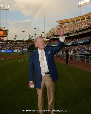 Legendary Dodger Baseball announcer Vin Scully on Vin Scully ...