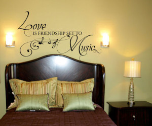 ... Family & Friends > Friends & Guests > Love Friendship Music Wall Decal