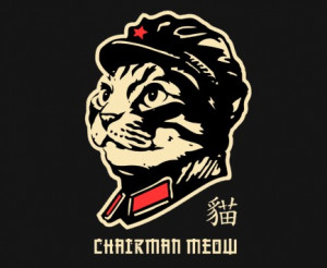 Chairman Meow - Mao Zedong as a Cat t-shirt - Funny Animal Tees at ...