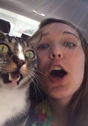Perfectly Timed Selfie