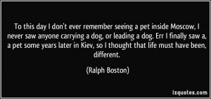 More Ralph Boston Quotes