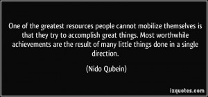 One of the greatest resources people cannot mobilize themselves is ...