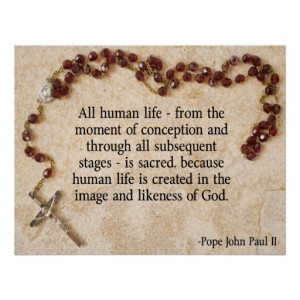 Pro Life Quotes Pope John Paul Ii Pope john paul pro-life