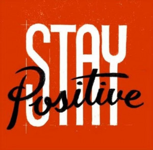 Black and orange - stay positive