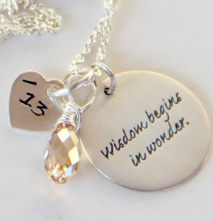Sayings Jewelry, Silver Inspirational Word Pendant Necklace ...