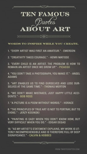 Ten Famous Quotes About Art
