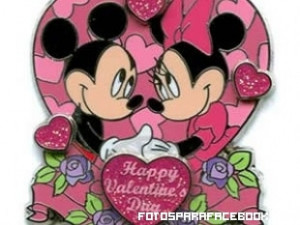 Mickey y Minnie en San Valentín