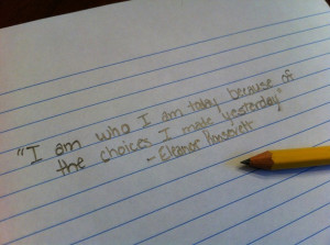 love Eleanor Roosevelt quotes!! My niece is brilliant!