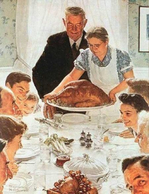 Norman Rockwell thanksgiving