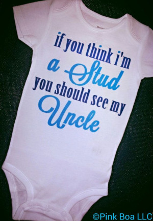 , Baby Boy Clothes, Baby Uncle, Uncle Onesies for Boys, Funny Boy ...