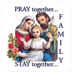 Pray the Rosary - SMALL Poster Print (e) Family that Pray together ...