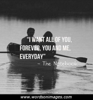 The notebook love quotes
