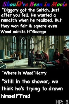 ... 've Been in Movie George Cedric Diggory Harry Fred Oliver Wood funny