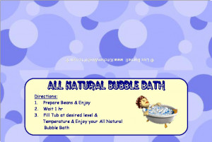100% Natural Bubble Bath