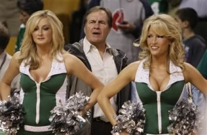 Re: Bill and Stephen Belichick at Celtics game