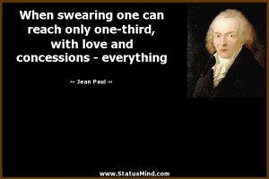 ... love and concessions - everything - Jean Paul Quotes - StatusMind.com