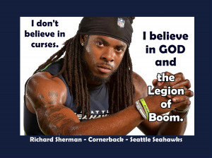 Poster Seattle Seahawks Richard Sherman Photo Quote Wall Art Print ...