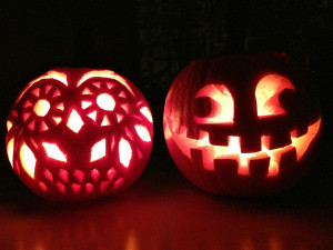 Owl Halloween Pumpkins Nik and i carved our pumpkins