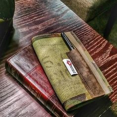 Recycled fire hose field note cover and pen set. | Shared by LION