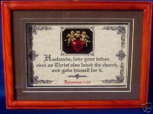 ... LOVE-YOUR-WIVES-Bible-Verses-Scripture-Plaques-Christian-Framed-Gifts