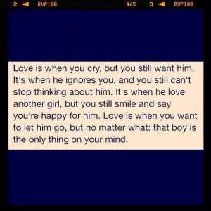 ... thinking about him.Sad Love Quotes About Him, Quotes 3, Love You