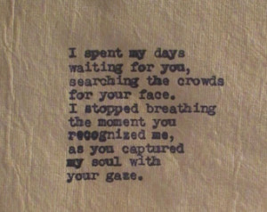 ... Poem Typed on Chai Tea Stained Paper Soul Mates Quotes for Anniversary