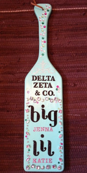 rhinestones on paddle. can I go back in time? I need my sorority days ...