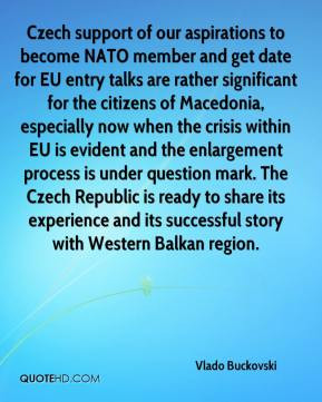 ... Czech Republic is ready to share its experience and its successful