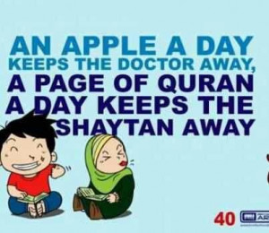 Read Al-Quran at least a page a day :) Didik anak hafal Al-Quran http ...