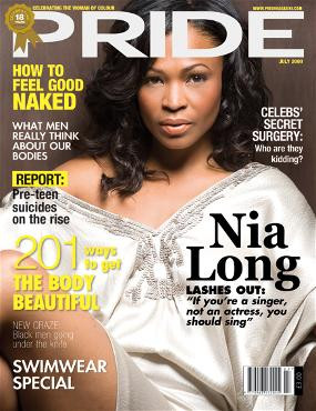 Nia Long is featured on the cover of the U.K. magazine, Pride . She ...