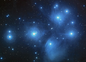Hubble Space Telescope photograph of the Pleiades (4877 x 1355 px, 2.0 ...