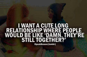 Want A Cute long Relationship