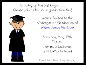 Shop our Store > Boy Preschool/Kindergarten Graduation Invitations