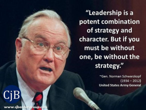 Leadership is a potent combination of strategy and character. But if ...