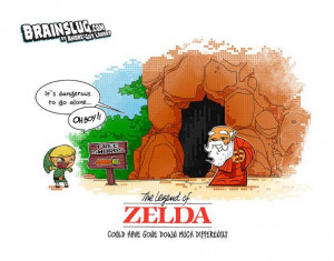 The Legend of Zelda Free Swords 11x14 Comic by BrainslugComics