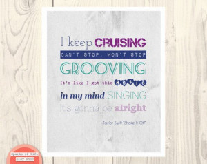 quote print Taylor Swift Shake it off lyrics song by SparksOfLife, $22 ...