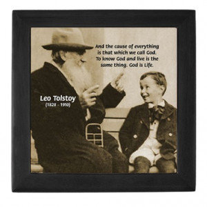 Gifts > Living Room > Leo Tolstoy: God Quotes Keepsake Box