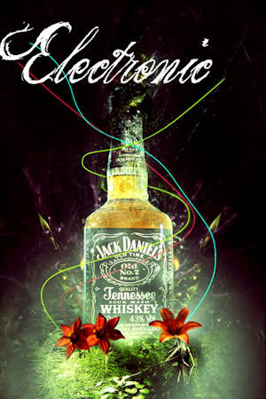 Jack Daniels Electronic ~ Alcohol Graphic