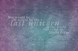 Molly Grue from Peter S. Beagle's The Last Unicorn.