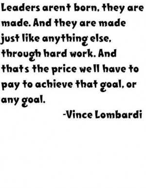 ... Vince Lombardi Life Leadership Attitude Positive Outlook Inspirational