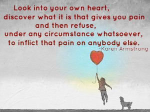 ted quote by Karen Armstrong... look into your heart