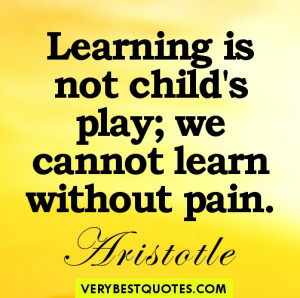 Motivational quotes about learning for students by Aristotle