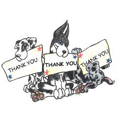 trio_great_dane_pups_thank_you_cards_10p.jpg?height=250&width=250 ...